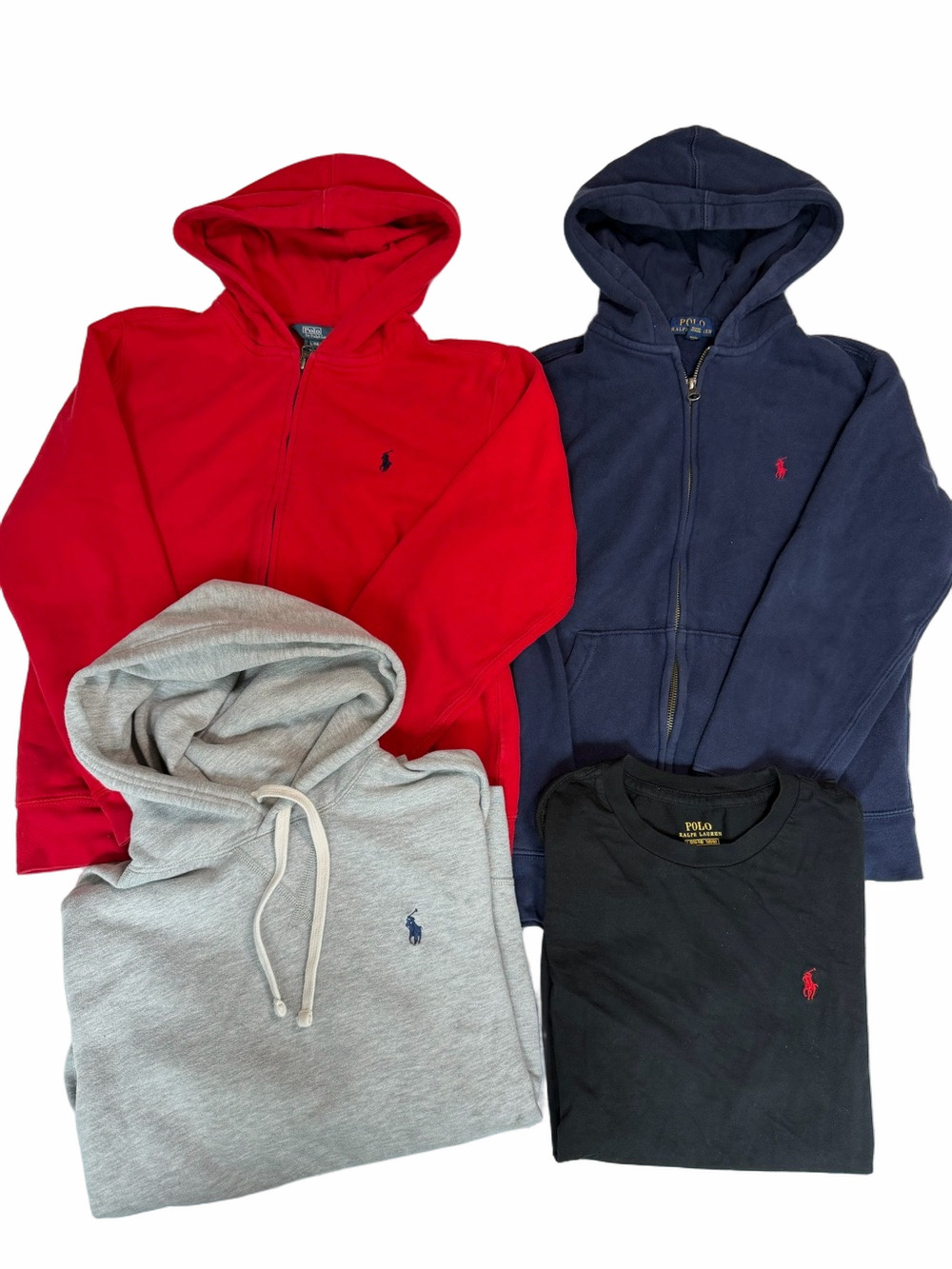 Polo by Ralph Lauren Hooded Sweatshirts Zip Ups Tee T-Shirt Bundle Boy Large 14